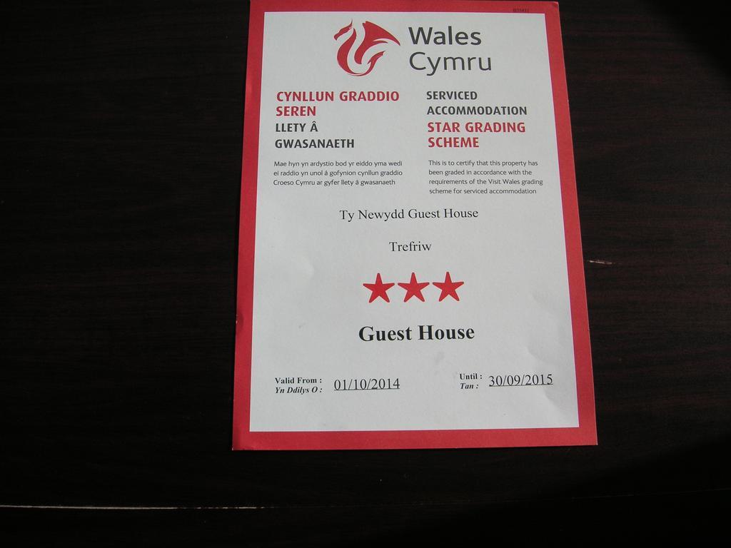 Ty Newydd Guest House Trefriw Exterior foto